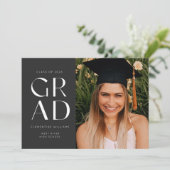 Invitation Blocage graduel de l'ardoise Moderne de la photo G (Debout devant)