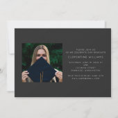 Invitation Blocage graduel de l'ardoise Moderne de la photo G (Dos)