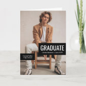 Invitation Blocs de Black Trois-Photo Graduation (Devant)