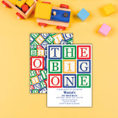 Invitation Blocs de construction de couleurs Le Grand Un 1er
