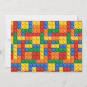 Invitation Blocs de construction Photo Anniversaire (Dos)
