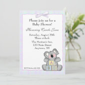 Invitation Blocs de koala (Debout devant)