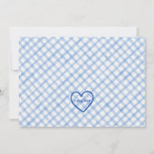 Invitation Blocs pour garçon, douche de bébé à l'aquarelle bl (Dos)
