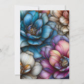 Invitation Blogs opulents avec Mariage Gold Outlines (Dos)