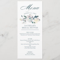 Blogs Vintages| Flore aquarelle| Menu Mariage