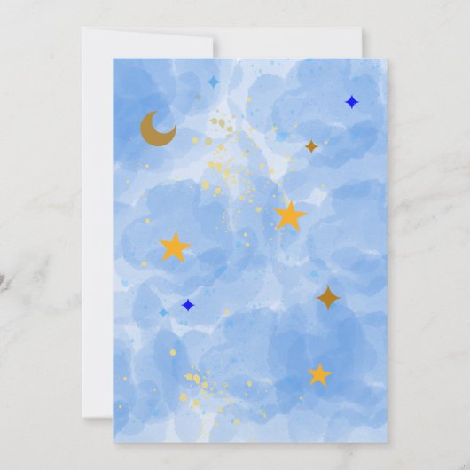 Invitation Blond Ajouter votre propre do-it-yourself Twinkle  (Dos)