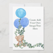 Invitation Blond Ajouter Votre Propre Ourson Ourson Ourson Ou (Devant)