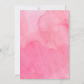 Invitation Blond Ajoutez votre propre ballon rose Eucalyptus (Dos)