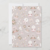 Invitation Blonde Ballerina anniversaire scène du centre (Dos)