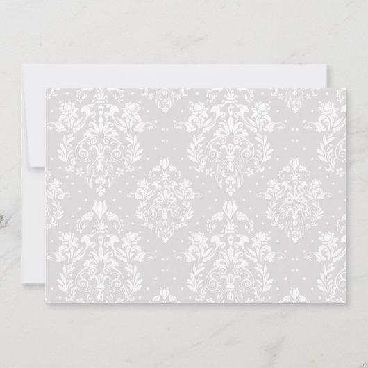 Invitation Blonde Boy Première Communion Damask (Dos)