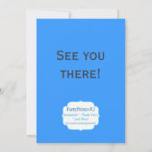 Invitation blonde de fête d'anniversaire de pirate (Dos)