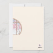 Invitation blonde de fille de yoga (Dos)