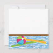 Invitation blonde de réception au bord de la (Dos)