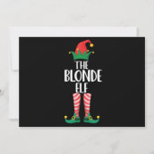 Invitation Blonde Elf Correspondant Famille de Noël Elf (Devant)