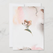 Invitation Blonde Fairy First Birday Enchanted Forest (Dos)