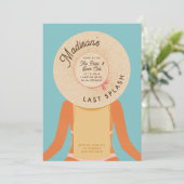 Invitation Blonde Girl Palm Springs Bachelorette Pool (Debout devant)