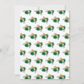 Invitation Blonde Princesse en vert (Dos)