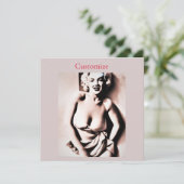 Invitation Blonde vintage Thunder_Cove (Debout devant)
