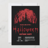 Invitation Blood Moon Halloween Party (Devant)