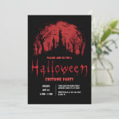 Invitation Blood Moon Halloween Party (Debout devant)