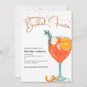 Invitation Blood Orange Cocktail Mariale mexicaine Fiesta (Devant)