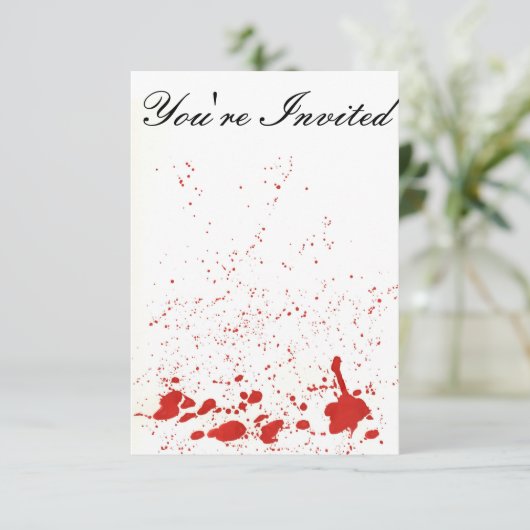 Invitation Bloodsplatz (Debout devant)