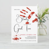 Invitation Bloody Bon Temps Halloween Invitation, Main Sangla (Debout devant)