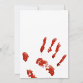 Invitation Bloody Bon Temps Halloween Invitation, Main Sangla (Dos)