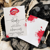 Invitation Bloody Bon Temps Halloween Vampire Soiree Party