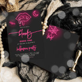 Invitation Bloody Bon Temps Neon Halloween Vampire Party