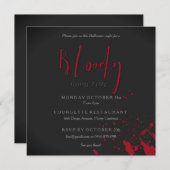 Invitation Bloody Good Time (Devant / Derrière)