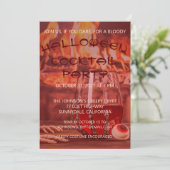 Invitation Bloody Halloween Cocktail Party (Debout devant)