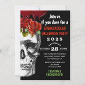 Invitation Bloody Skull Rose Adult Halloween Costume Party (Devant)