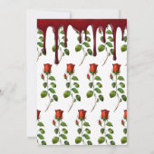 Invitation Bloody Skull Rose Adult Halloween Costume Party (Dos)