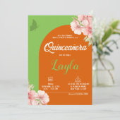 Invitation Bloom dans Quinceañera ! Boho Floral Mis Quince (Debout devant)