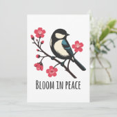 Invitation Bloom en paix (Debout devant)