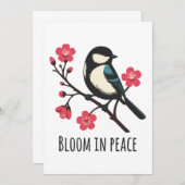 Invitation Bloom en paix (Devant / Derrière)