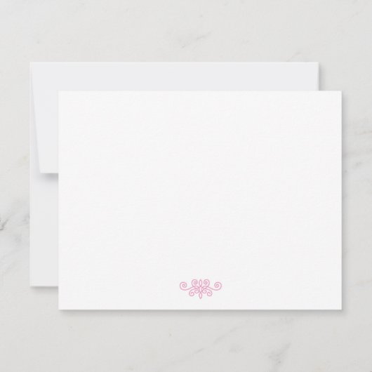 Invitation Bloom Moderne Baptême Baptême Christening Invitati (Dos)