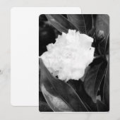 Invitation Bloom monochrome (Devant / Derrière)