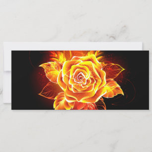 Invitation Blooming Fire Rose