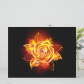 Invitation Blooming Fire Rose (Debout devant)