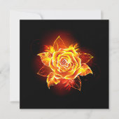 Invitation Blooming Fire Rose (Devant)
