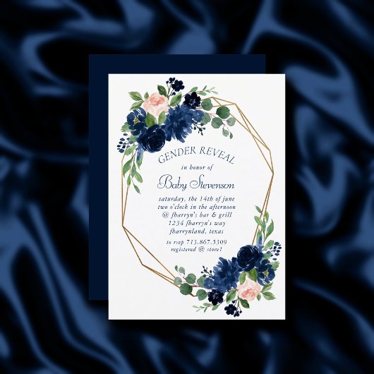 Invitation Blooms Chics | Marine et Blush Rose Genre Reveale