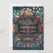 Invitation Blooms in Motion | Conception de Mandala Floral (Devant)