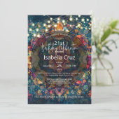Invitation Blooms in Motion | Conception de Mandala Floral (Debout devant)