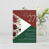 Invitation Blooms rustiques | Colorblock Terracotta et Marsal (Debout devant)