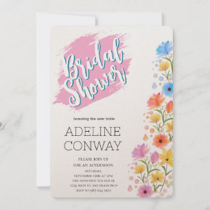 Invitation Blooms rustiques et rêves nuptiaux
