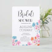 Invitation Blooms rustiques et rêves nuptiaux (Debout devant)