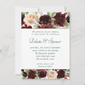 Invitation Blooms rustiques | Terracotta et Marsala Red Garla (Devant)