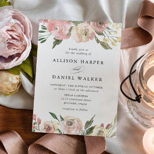 Invitation Blooms subtiles MARIAGE